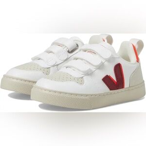 Veja Kids Sneakers in White and Red